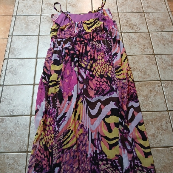 #0247 Womens Faded Glory Summer Maxi Dress Size Medium (8-10) 100%Polyester - Picture 13 of 16